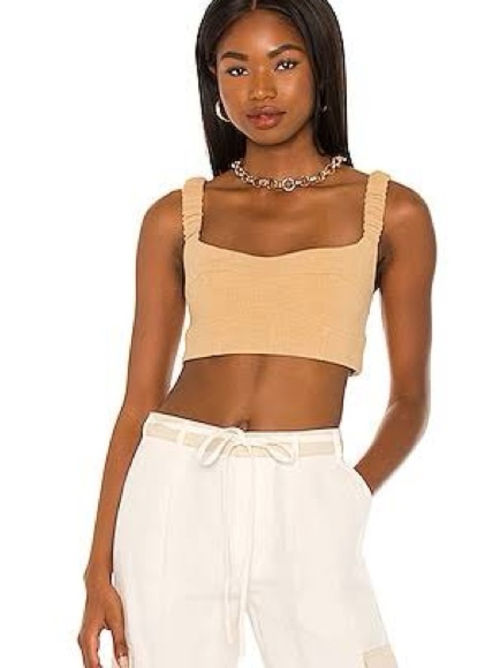 L'Academie Ella Top in Tan